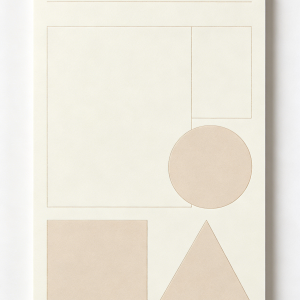 Minimalist Geometric Memo Pads | Ins Style Sticky Notes Set