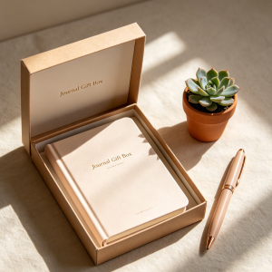 Minimal Line Art Journal Gift Box | Ins Style All-in-One Stationery Set